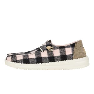 Wendy Buffalo Plaid – Pale Pink/Black