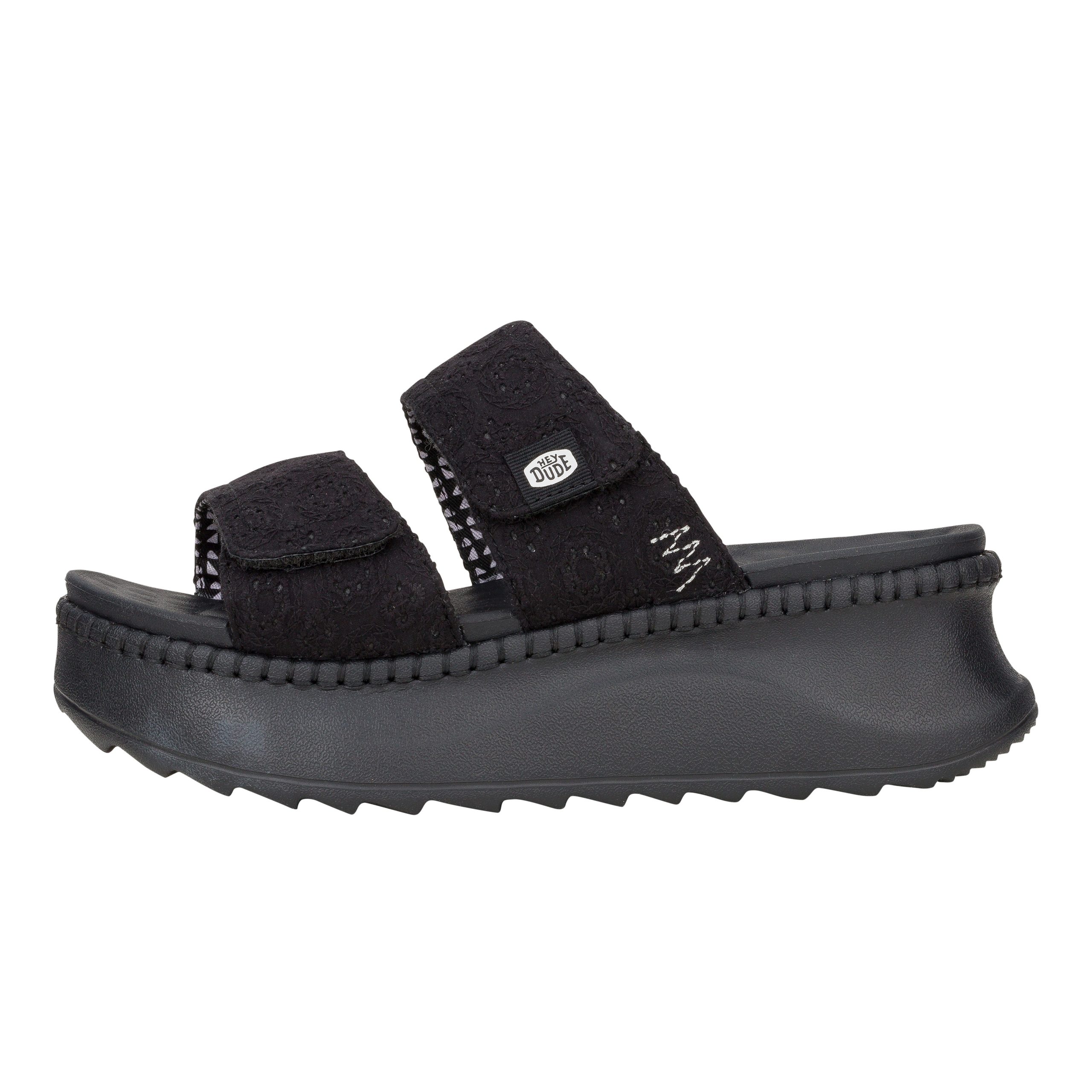 Delray Slide Eyelet – Black
