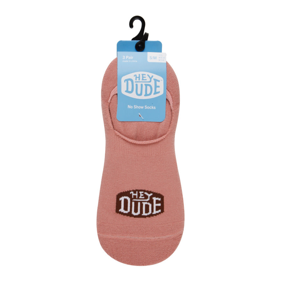 HEYDUDE No Show Sock 3 Pack – Ash - Image 3