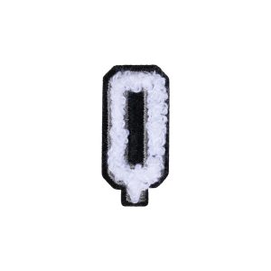 Letter Q Patch – Q Black/White
