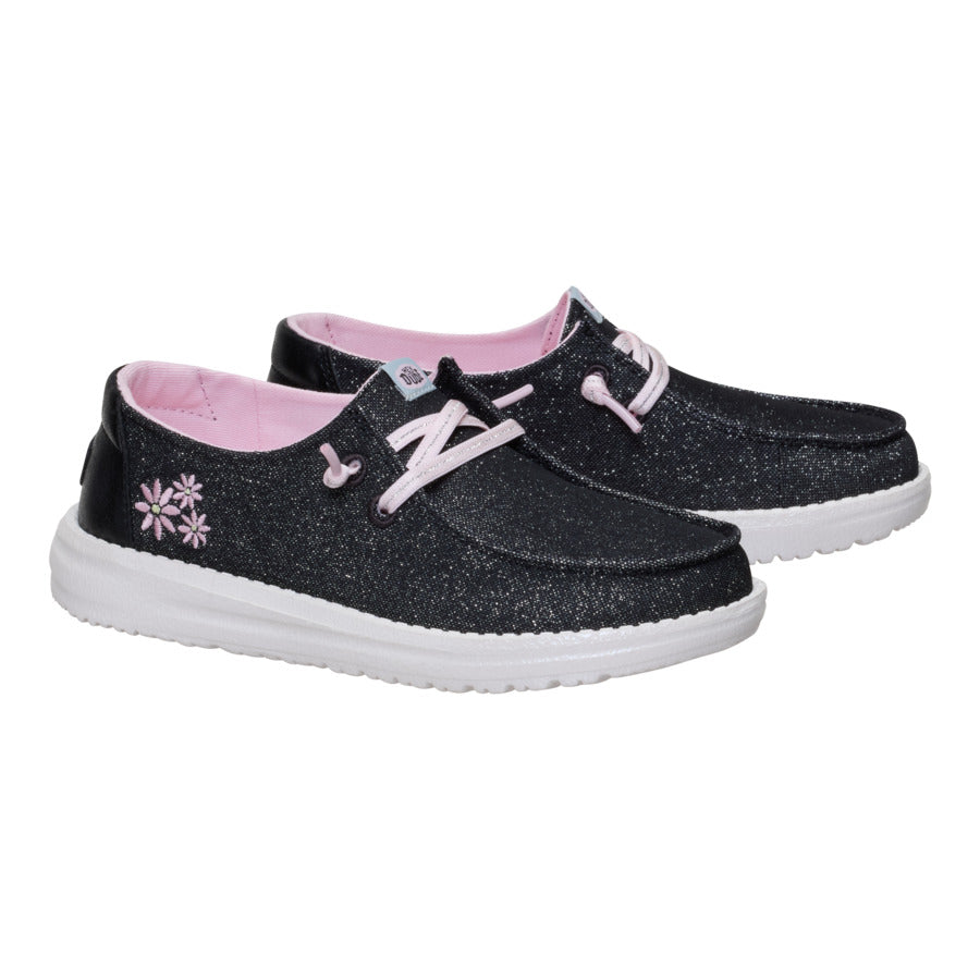 Wendy Youth Shimmer Flower – Charcoal - Image 2