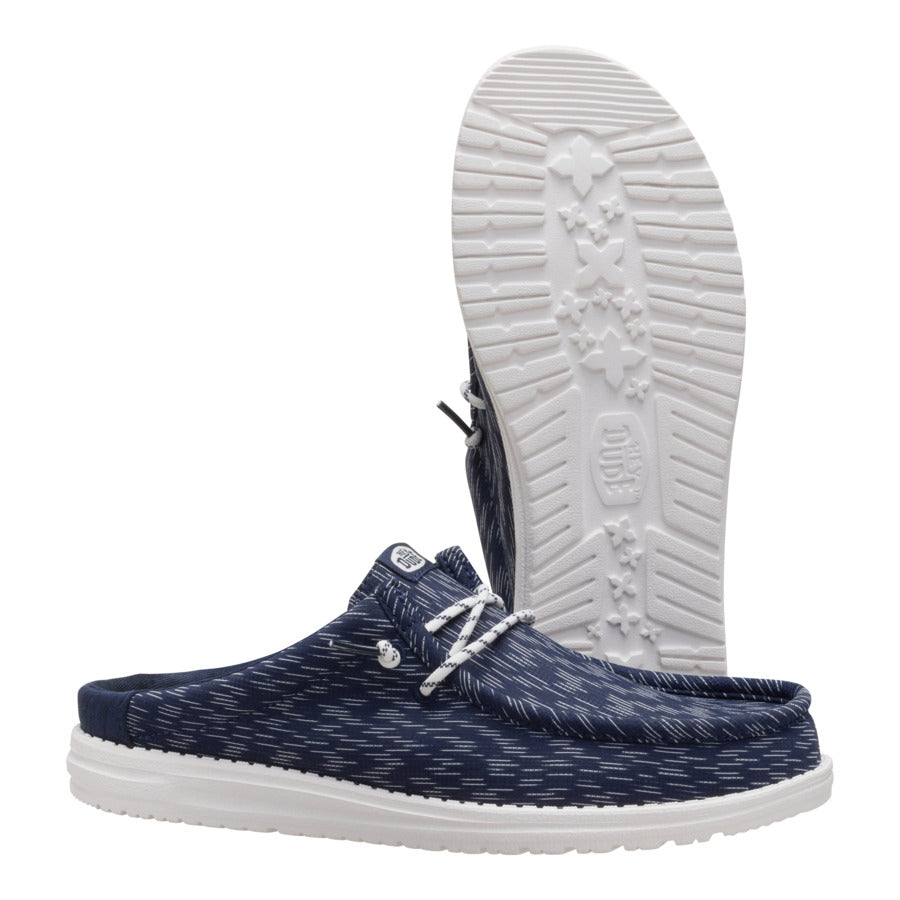 Wally Slip Jersey Jacquard – Navy Blazer/White - Image 3