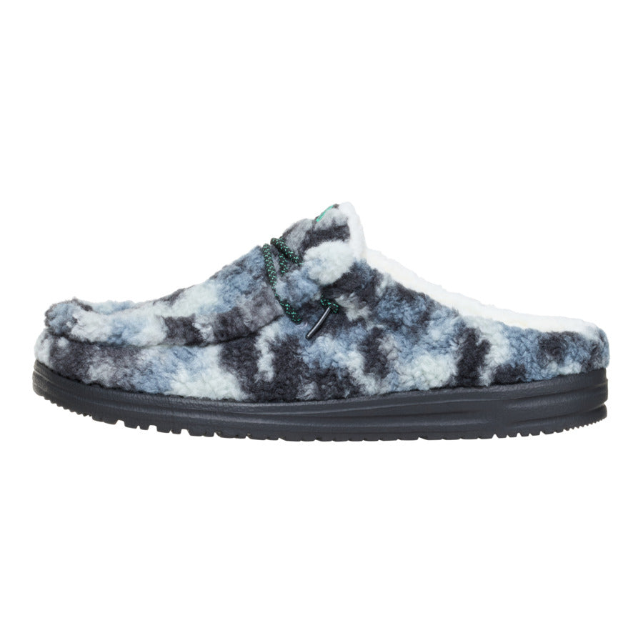Wally Slipper Cozy Camo – Stormy Blue/Camo