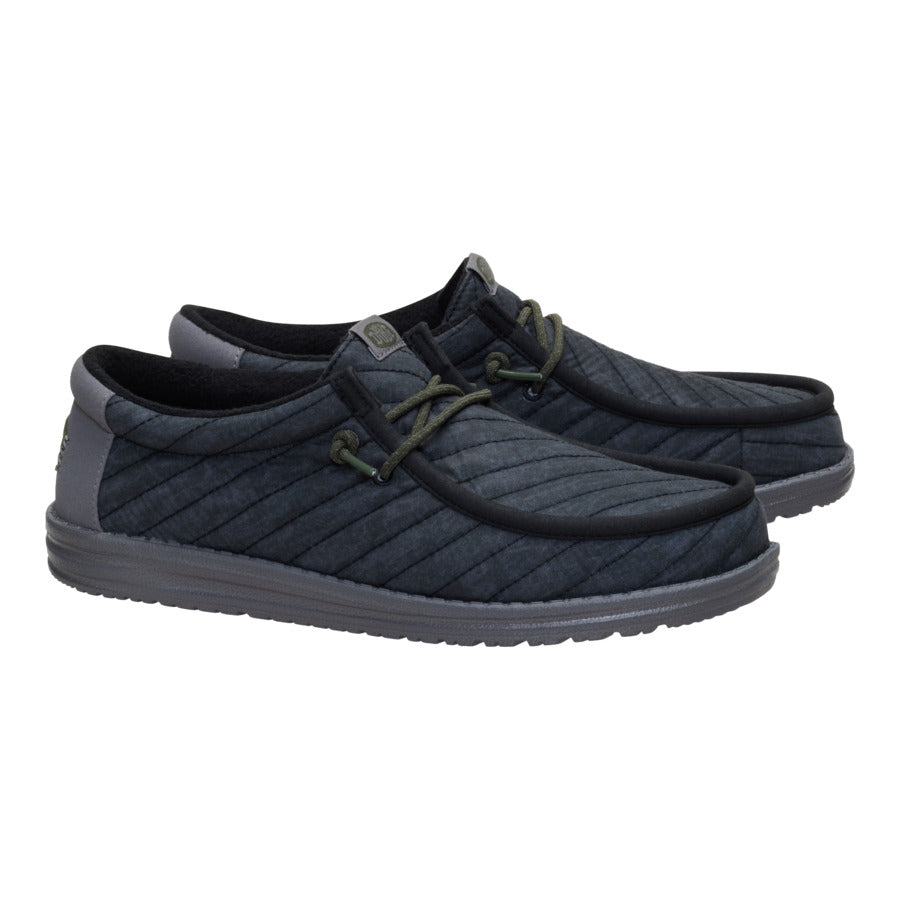 Wally Washed Quilt – Black/Grey - Image 2